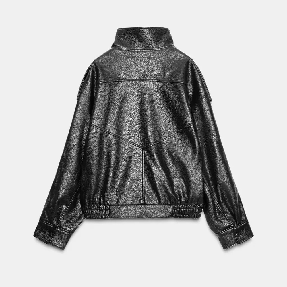 Viral Zara Leather Jacket - Picture 2 of 3